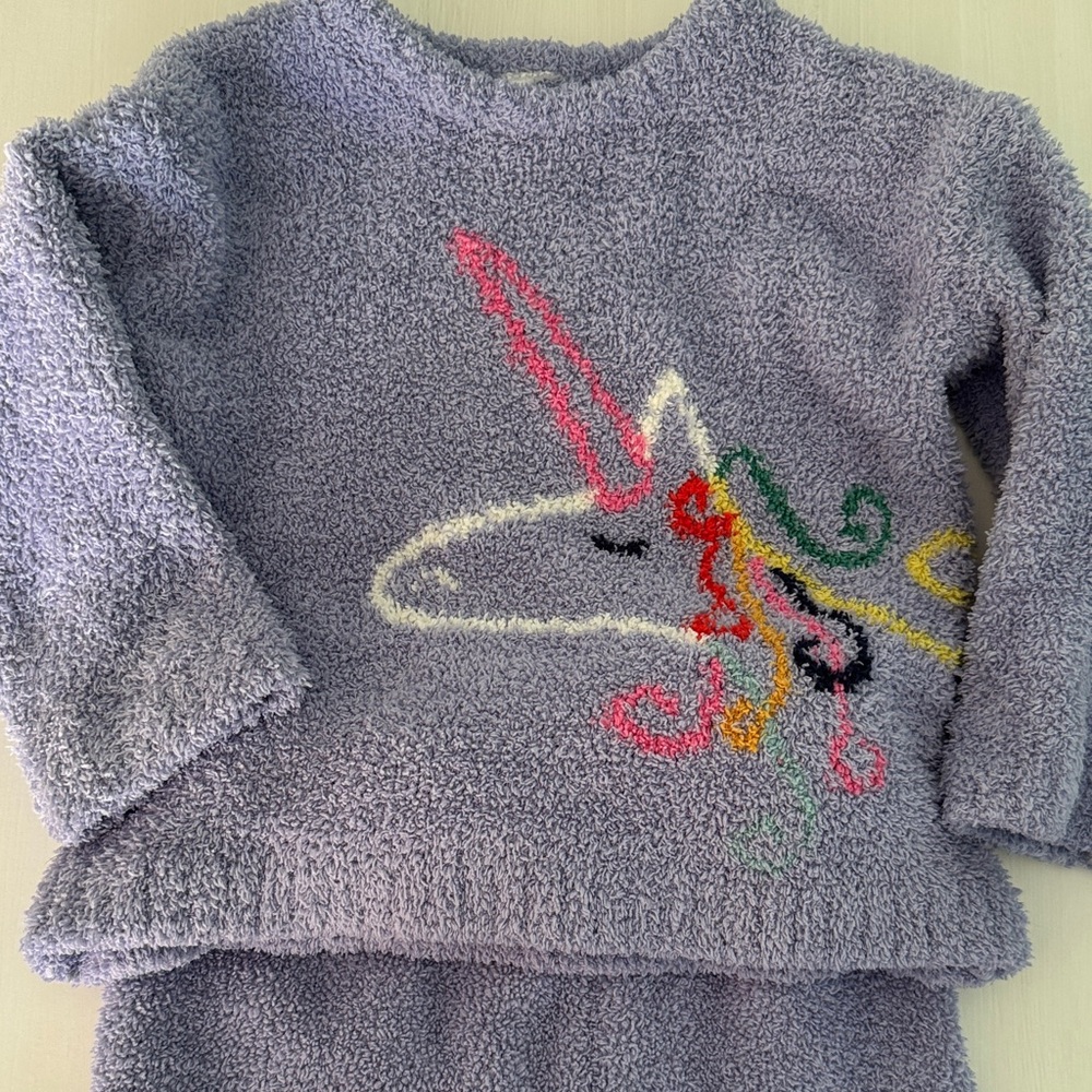 Hanna Andersson Purple Unicorn Kids Sweater